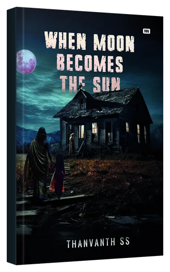 3D mockup of the book When Moon Becomes the Sun